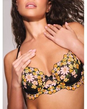 Savage X Wonderfleur Lace Unlined Demi Bra - Black