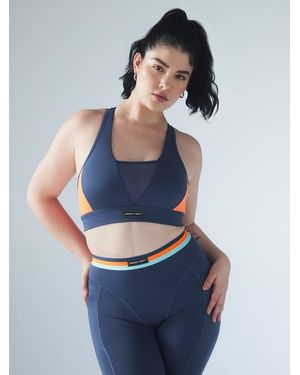 Savage X Racer X Medium-impact Sports Bra - Blue