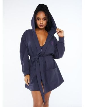 Savage X Forever Savage Short Dressing Gown - Blue