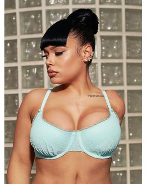 Savage X Back To The Boudoir Balconette Bra - Green