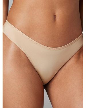 Savage X New Microfiber Thong Panty - Brown