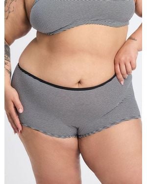 Savage X Cotton Essentials Boy Short Knickers - Grey
