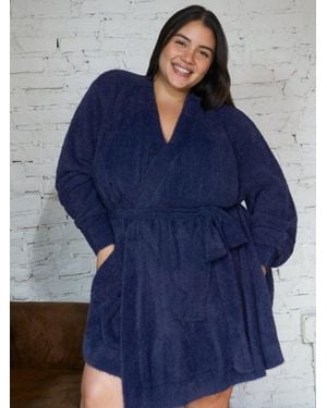 Savage X Fluff It Up Dressing Gown - Blue