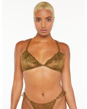 Savage X Chantilly Cascade Bralette - Brown