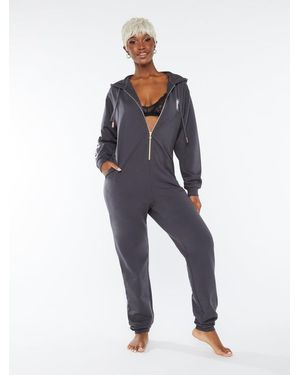Savage X Forever Savage Showgirl Hooded Onesie - Blue