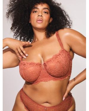Savage X Romantic Corded Lace Unlined Balconette Bra - Multicolour