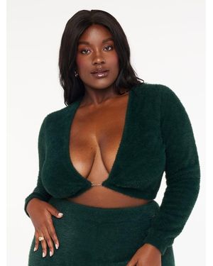 Savage X Fluff It Up Pj Crop Top - Green