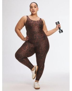 Savage X Supple Flex High-waist Side Pocket Legging - Brown