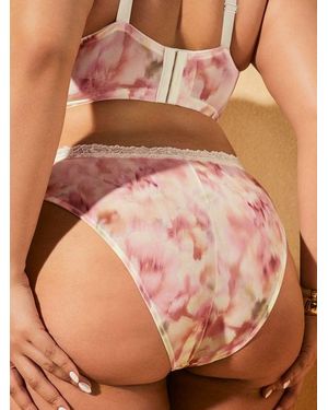 Savage X Bare Flower Brazilian Panty - Brown