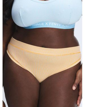 Savage X Cotton Essentials Cheeky Knickers - Brown