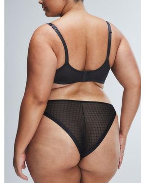 Savage X Show N' Tell Mesh String Bikini Knickers - Black