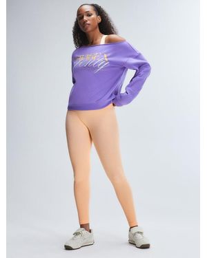 Savage X Seamless Rib Sport High-waist Legging - Purple