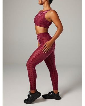 Savage X Risque Taker Houndstooth High-waist Legging - Red