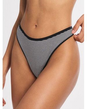 Savage X Cotton Essentials Thong - Grey