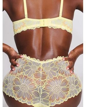 Savage X Daisy Riot Lace Boy Short Panty - Natural