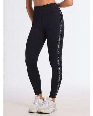 Savage X Supple Flex High-waist Side Logo Band Legging - Blue