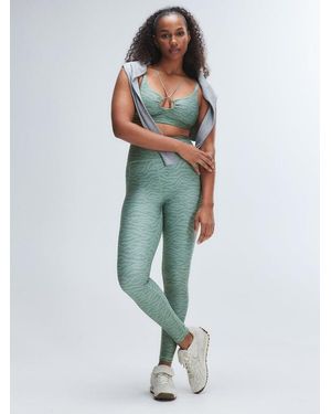 Savage X Sky-hi Logo Patch Super High-waist Pocket Legging - Blue