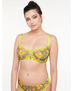 Savage X Sweetheart Lace Balconette Bra - Green