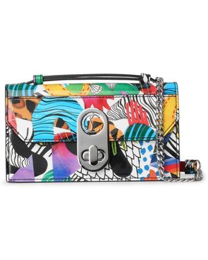 Christian Louboutin Elisa Baquette S Patent Sapeur Clutch - Blue