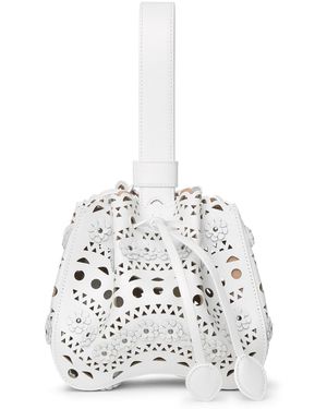 Alaïa Rose Marie 16 Flower White Bracelet Bag