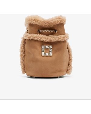 Roger Vivier Tres Vivier Shearling Back Pack - Multicolour