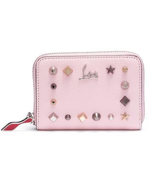 Christian Louboutin Panettone Pink Leather Coin Purse