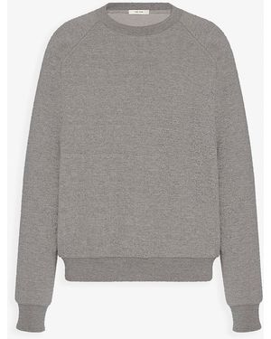 The Row Eulalia Grey Melange Top