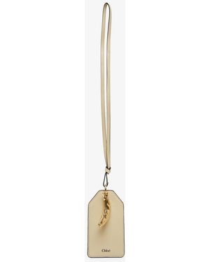 Chloé Banana Leather Cardholder - White