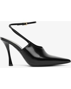 Givenchy Show 95 Black Slingback Court Shoes - White