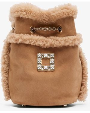 Roger Vivier Tres Vivier Shearling Back Pack - Multicolor