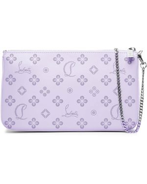 Christian Louboutin Loubila Lilac Patent Pouch - Purple
