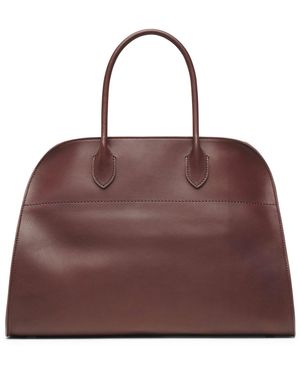 The Row Soft Margaux 15 Bourbon Saddle Bag - Purple