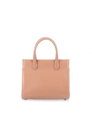 Alaïa Dark Nude Leather Mini Tote - Pink