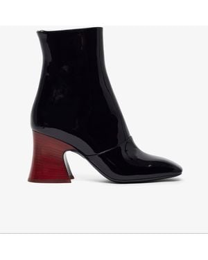 Chloé Janis Black Patent Ankle Boots