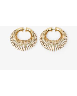 Alaïa Spiral Hoops Small Gold Earrings - Multicolour