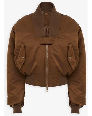 Chloé Bomber Nylon Jacket - Brown