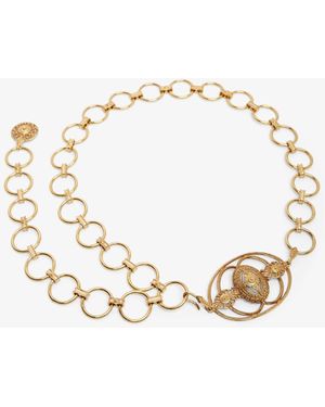 Chloé Vintage Jewel Gold Belt - Multicolour