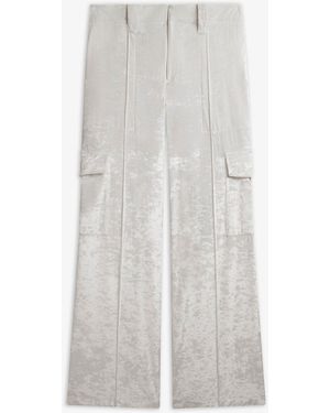 Phoebe Philo Liquid White Cargo Trousers