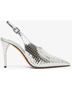 Alaïa Mirror 90 Slingbacks - White
