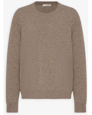 The Row Misael Pebble Beige Cashmere Jumper - Natural