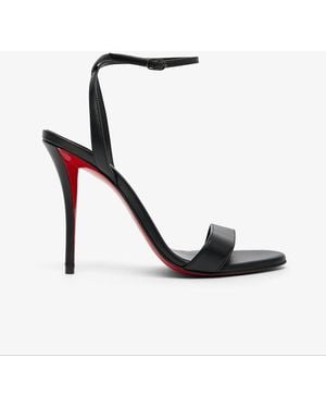 Christian Louboutin Miss Z 100 Black Leather Sandals