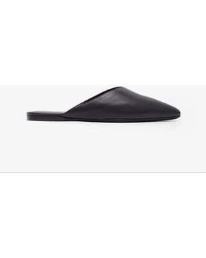 Herbert Levine Homebody Soft Leather Slide Sandals - White