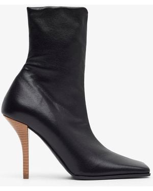 Alaïa Black 90 Leather Ankle Boots