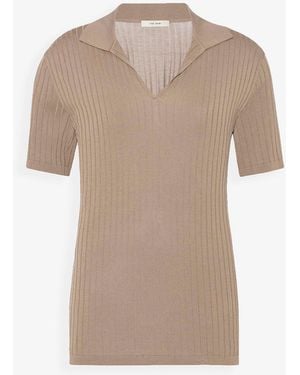 The Row Kaiomi Beige Knit Top - Natural
