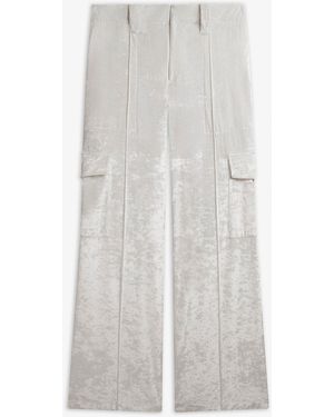 Phoebe Philo Liquid White Cargo Trousers