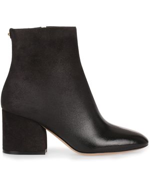 Ferragamo Pisa 70 Black Suede Bootie