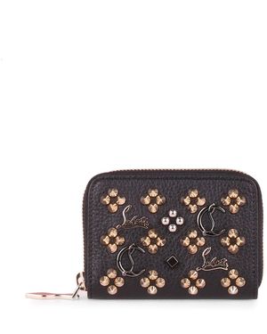 Christian Louboutin Panettone Black Logo Studded Coin Purse