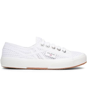 Alaïa Superga White Mesh Trainers