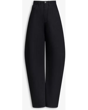 Alaïa Black Denim Round Jeans - Blue