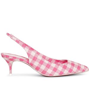 Christian Louboutin Kate Sling 55 Vichy Court Shoes - Pink